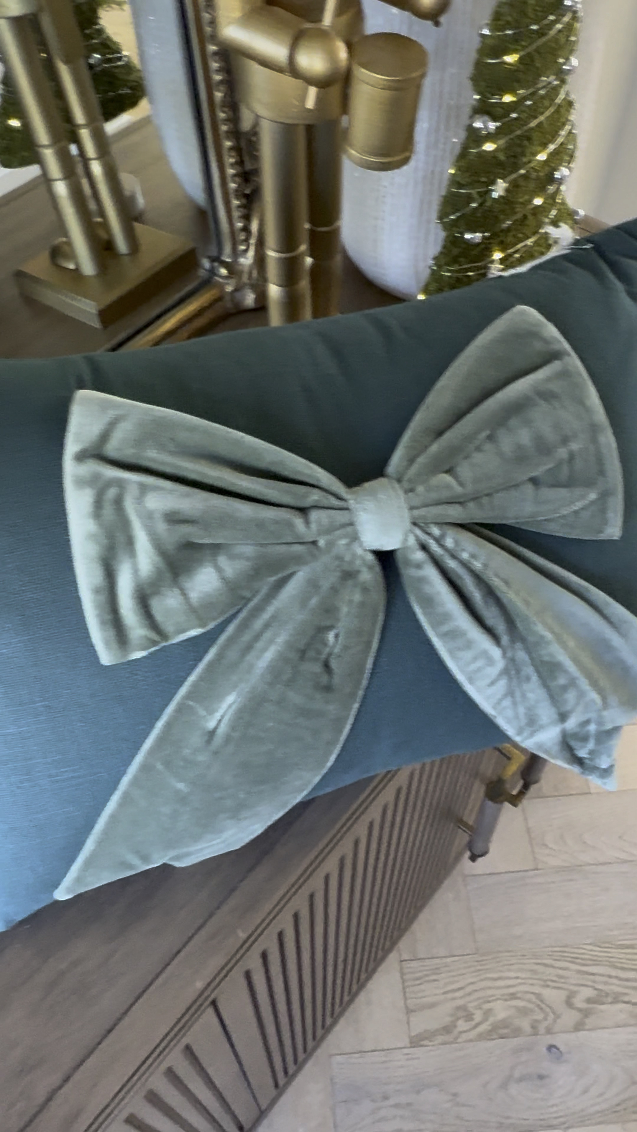 Bow pillow | holiday decor | Christmas decor 

#LTKHome #LTKHoliday