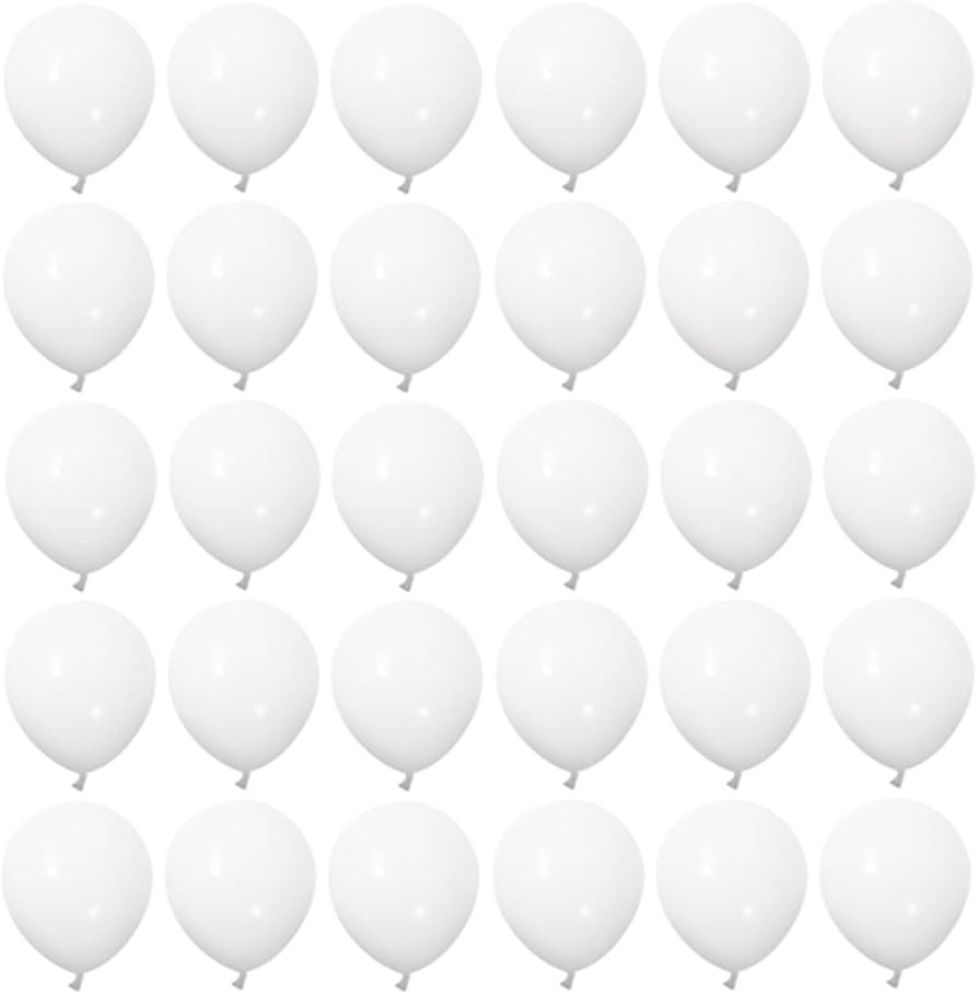 5 inch White Latex Balloons, 100 pcs Mini Thick White Party Balloons for Birthday Wedding Baby Sh... | Amazon (US)