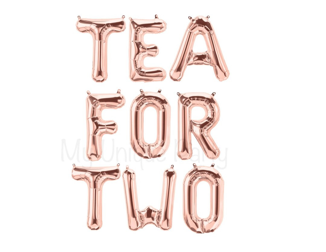 Tea for Two Balloons Tea for Two Banner Alice in Wonderland 2nd Birthday Princess Partea Childs B... | Etsy (US)