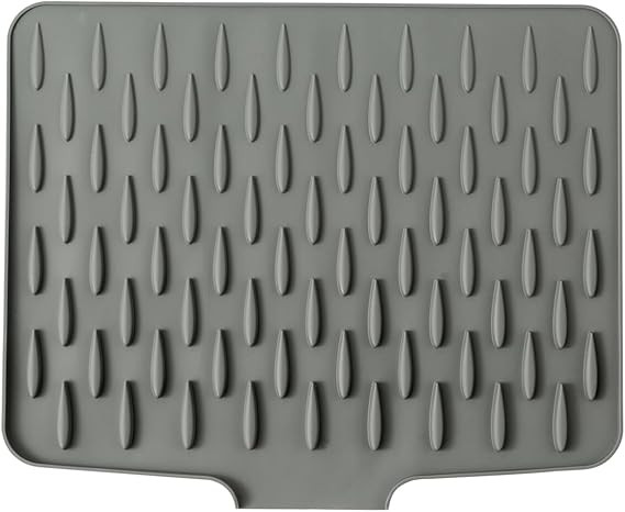 Silicone Dish Drying Mat for Kitchen Counter with Built-in Drain, Heat-resistant, Easy Clean Pad,... | Amazon (US)