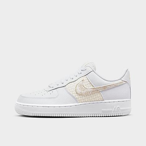 Nike Women's Air Force 1 Low Casual Shoes in White/White Size 8.0 Leather | Finish Line (US)