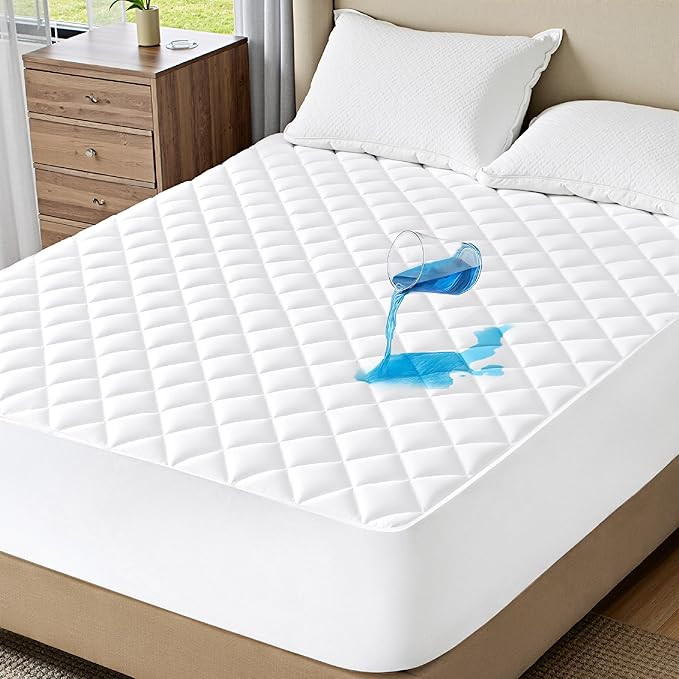 Bedsure King Mattress Protector, Quilted Waterproof Mattress Pad with Deep Pocket up to 22 Inches... | Amazon (US)