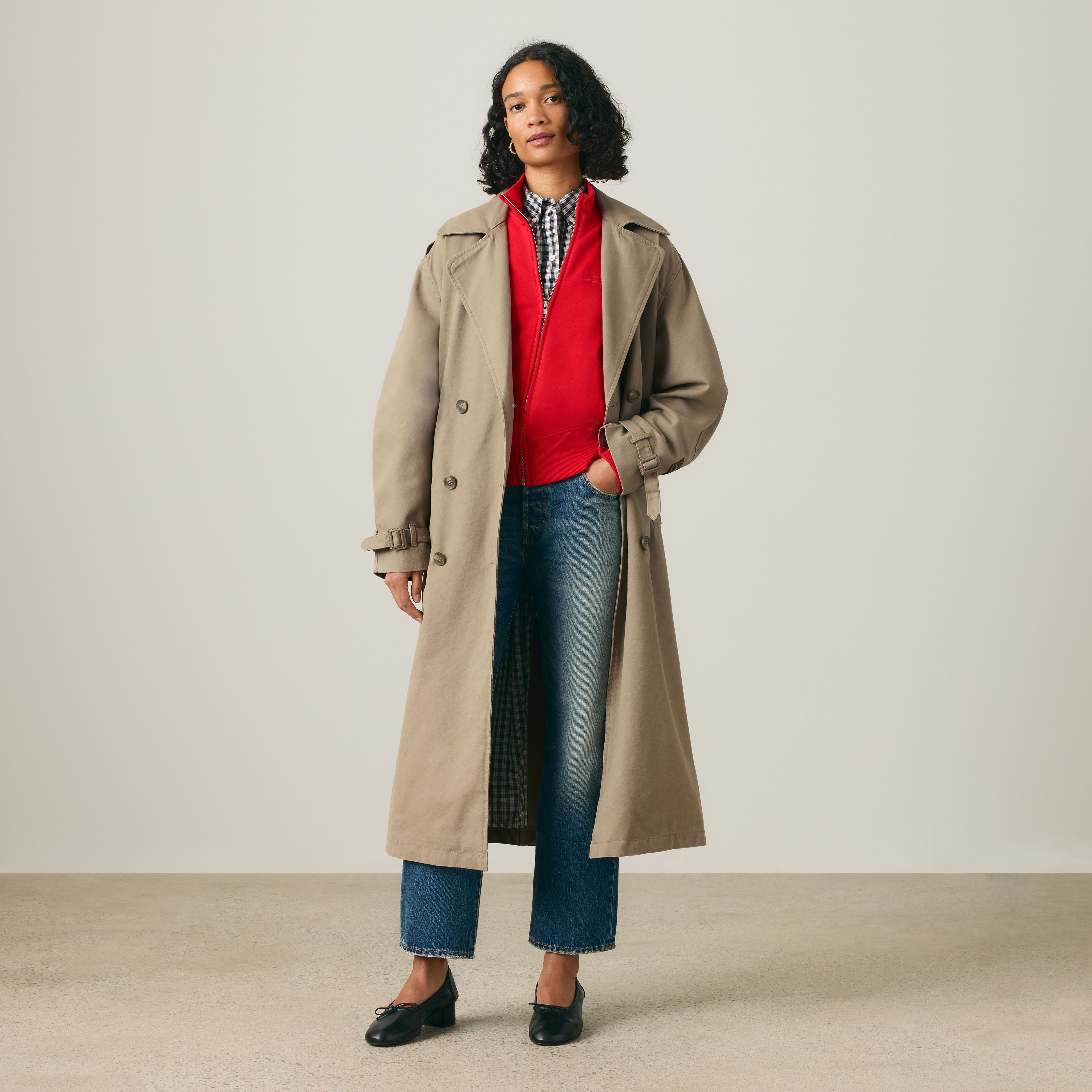 Levi's Serena Trench Coat - Women's - XS - Beige / Fallen Rock | Levi's UK