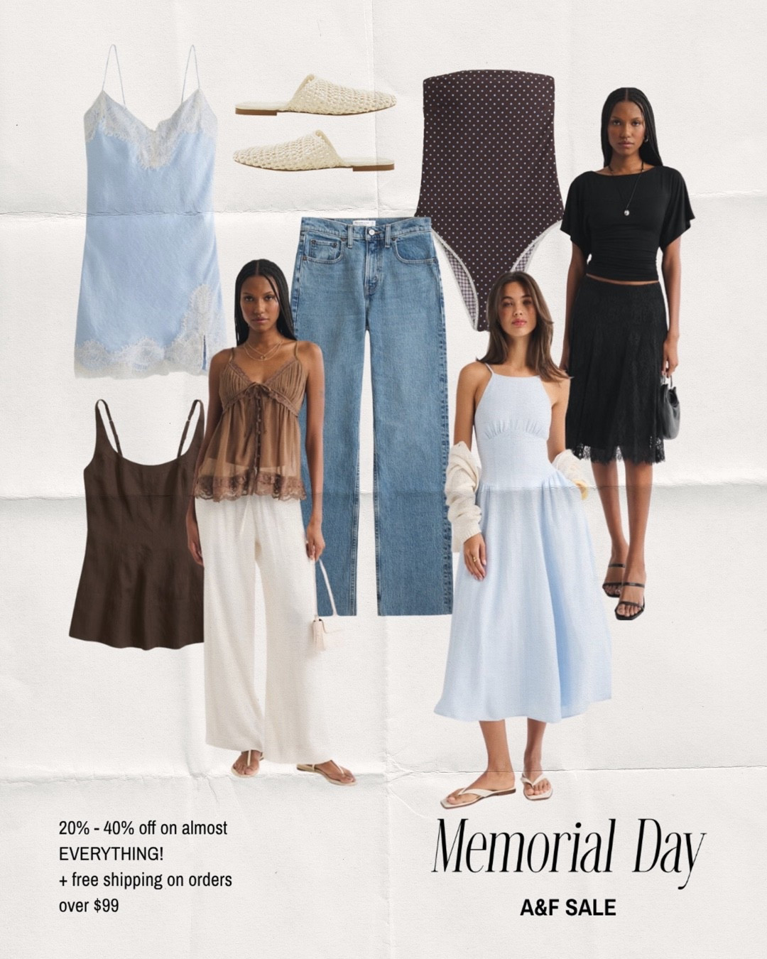 Memorial Day sale at Abercrombie & what I would get!!

Abercrombie, summer finds, Amazon finds, summer outfit inspo, travel, flats, swim, one piece, mini dress, linen pants, aritzia, tops