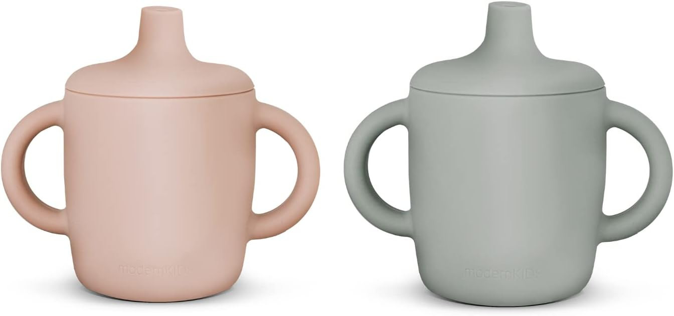 KIDSco. Silicone Sippy Cup and Training Cup for Baby 6 months+ Soft Spout and Handles Unbreakable... | Amazon (US)