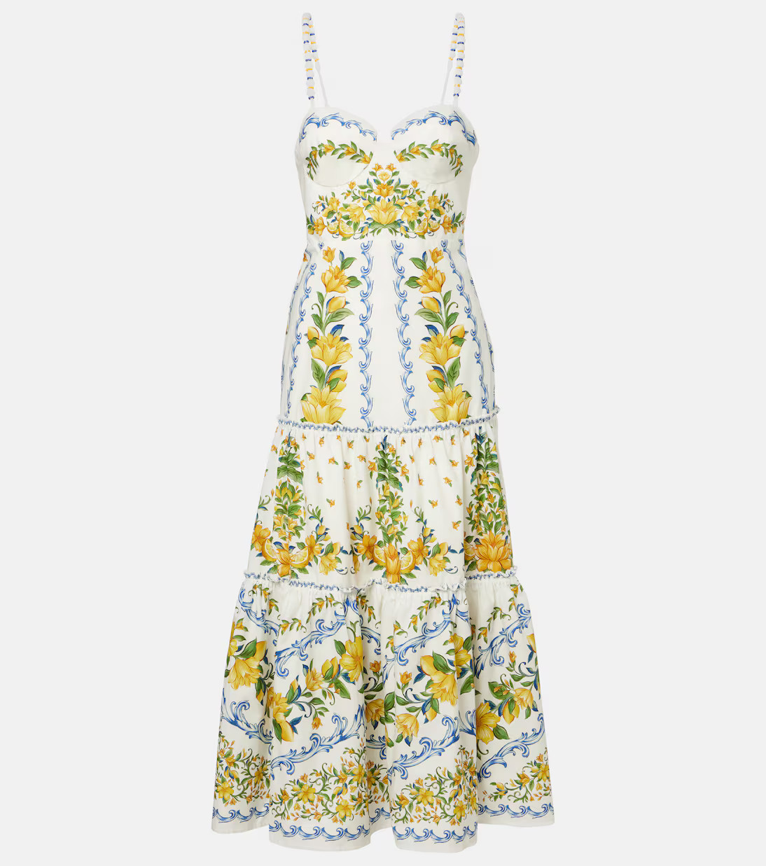 Printed cotton midi dress | Mytheresa (UK)