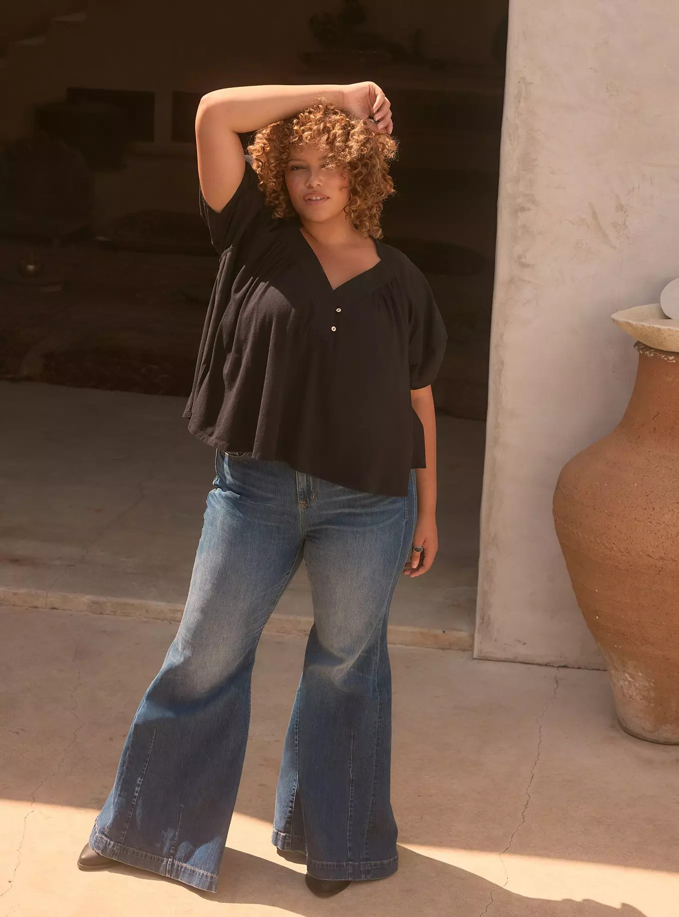 Festi Button-Front Top | Torrid (US & Canada)