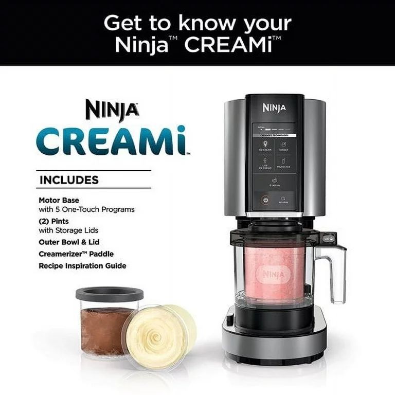 Ninja NC301 CREAMi, Ice Cream, Gelato, Milkshake, Sorbet, and Smoothie Bowl Maker, 7 One-Touch Pr... | Walmart (US)