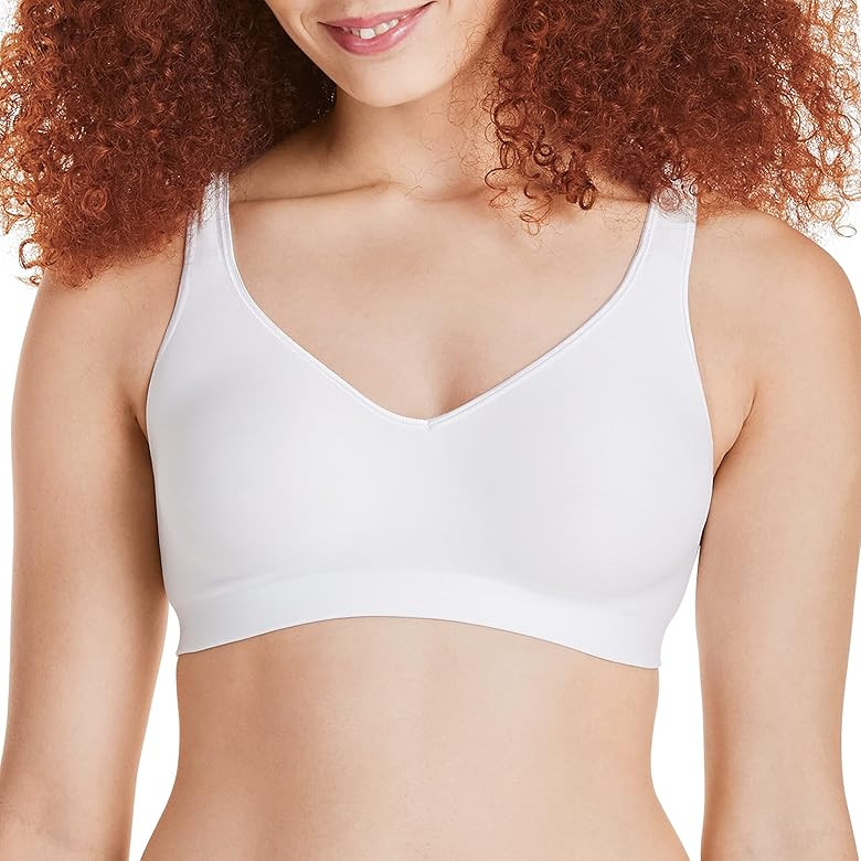 Hanes Women's SmoothTec ComfortFlex Fit Wirefree Bra MHG796, Available in Single and 2-Pack | Amazon (US)