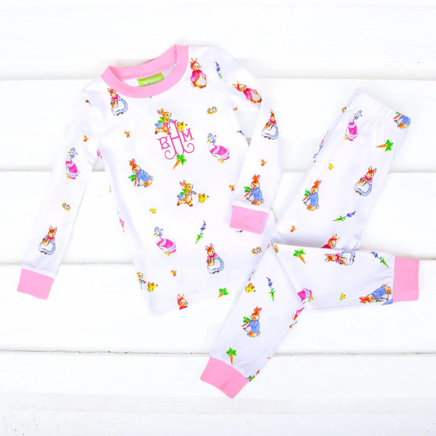 Storybook Bunny Tale Light Pink Pajamas | Classic Whimsy