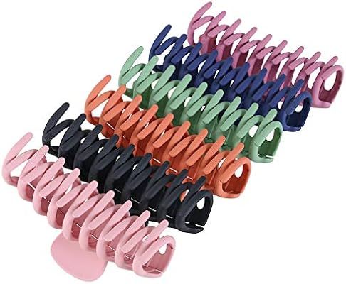 6 PCS Hair Claw Clips for Women, Strong Hold Banana Hair Clips for Thick Hair, Fashion Hair Styli... | Amazon (US)