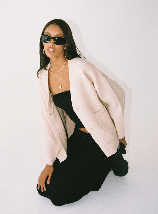 Burke Cardigan Cream | Princess Polly US