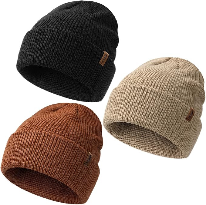 Baby Beanie Toddler Infant Winter Hats Knit Warm Caps for Boys | Amazon (US)