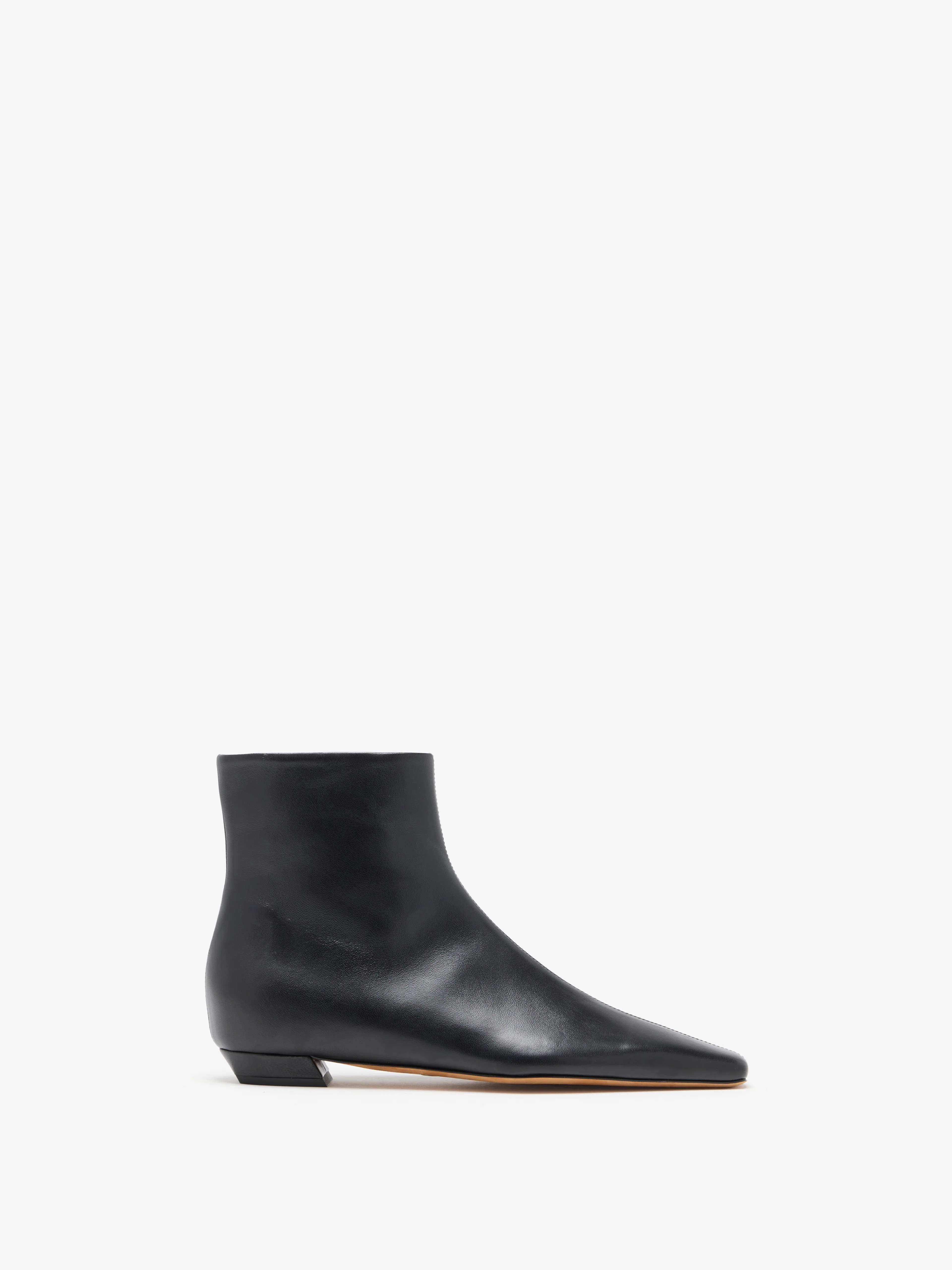 Proenza Schouler Trap Flat Ankle Boots in Nappa Leather- Black | Proenza Schouler LLC