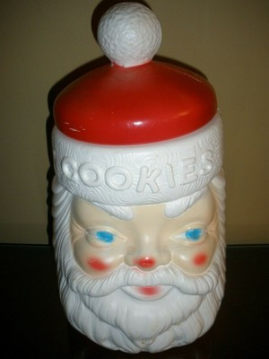 Vintage 1973 Empire Blow Mold Plastic Santa Claus Cookie/Candy Jar NICE | eBay US