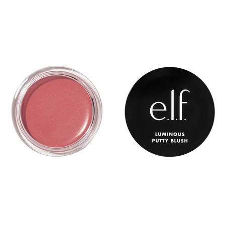 ELF Luminous Putty Blush - Luxurious Putty-To-Powder Blush with a Stunning Shimmer Finish Enriched with Highly Pigmented Creaminess - Embrace Vegan & Cruelty-Free Beauty with Bermuda Delicacy | Walmart (US)