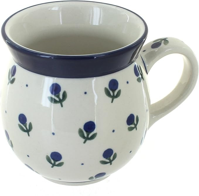 Blue Rose Polish Pottery Blueberry Bubble Mug | Amazon (US)
