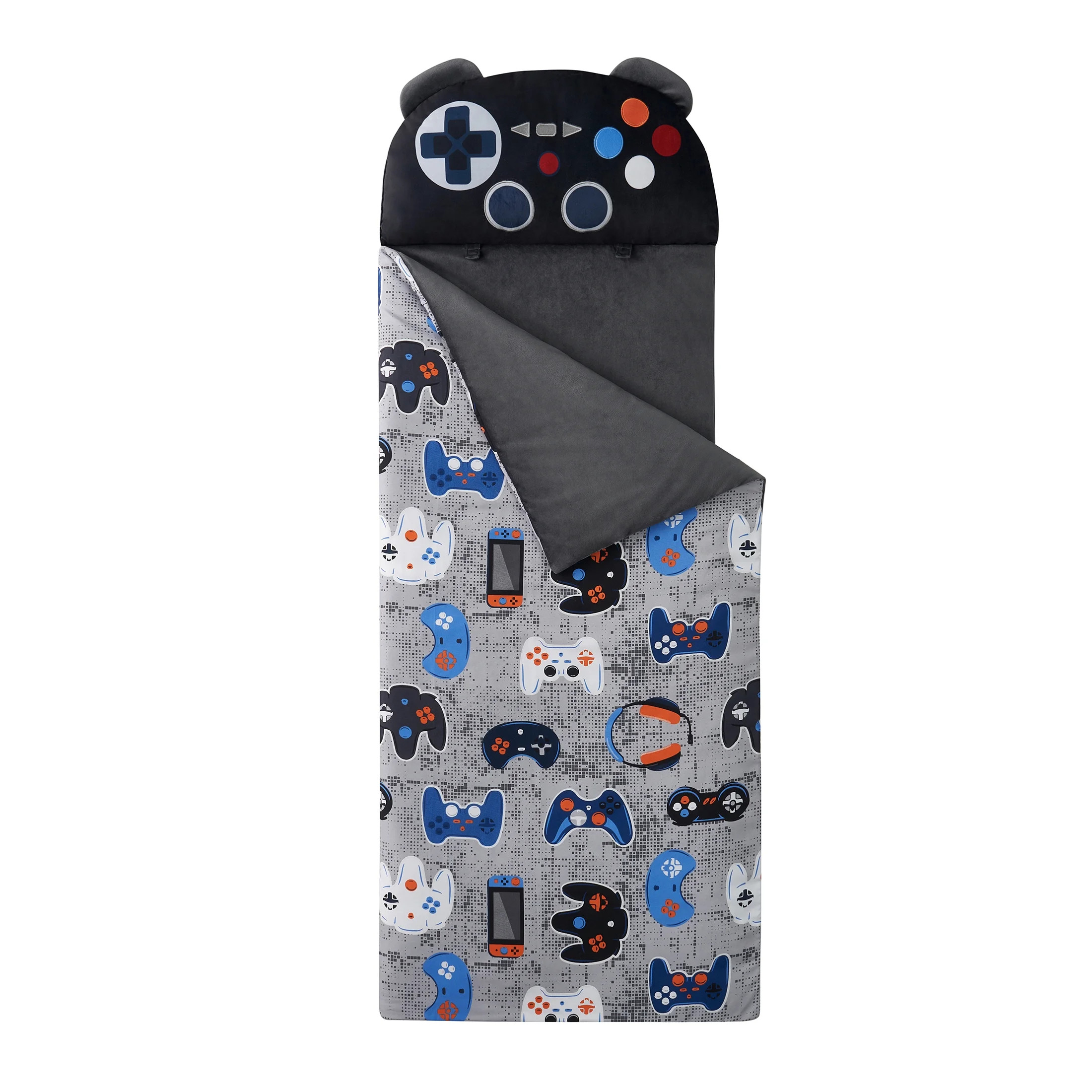 Your Zone Black Gamer Glow in the Dark Kids Nap Mat, 24" x 70" | Walmart (US)