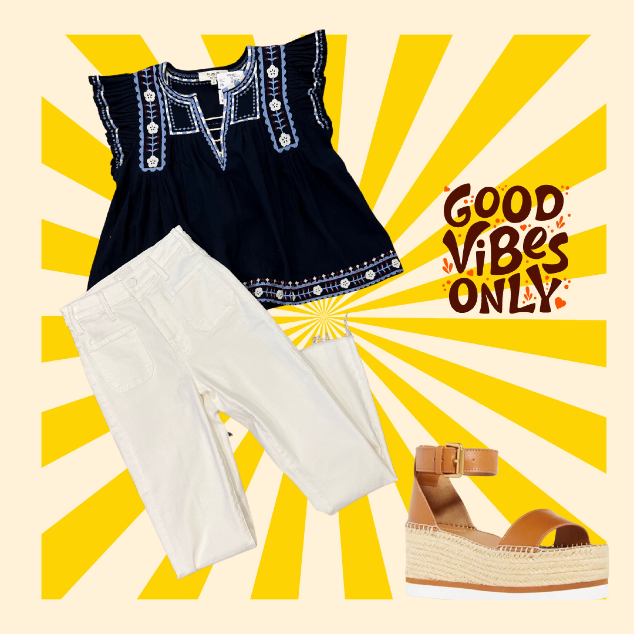 Looking for that good vibes outfit?! Well I’ve got you covered. 

Perfect for those beach vacations— 4th of July or just running around town- 

#LTKtravel #LTKstyletip #LTKSeasonal