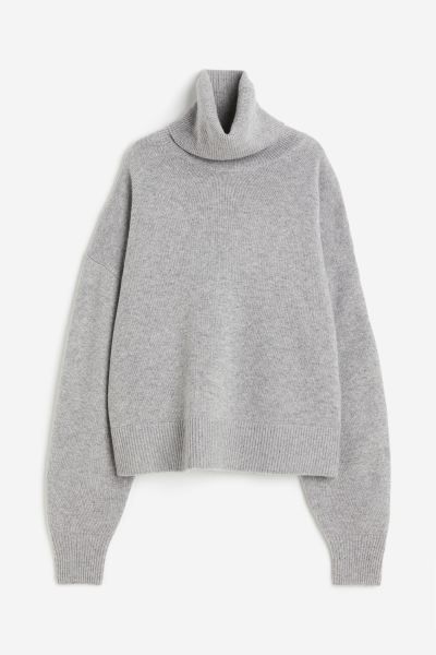 Cashmere-blend polo-neck jumper | H&M (UK, MY, IN, SG, PH, TW, HK)