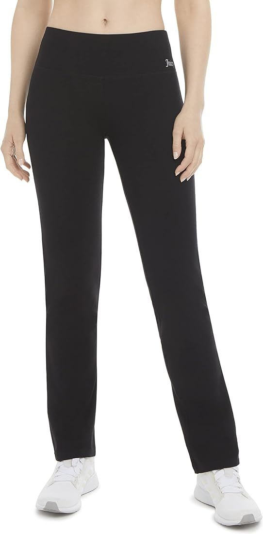 Juicy Couture Women's Essential High Waisted Cotton Yoga Pant | Amazon (US)