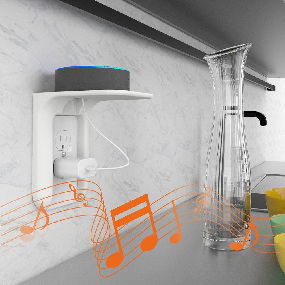 WALI Outlet Shelf Wall Holder, Standard Vertical Duplex Decorative Outlet Space Saving for Smart ... | Amazon (US)