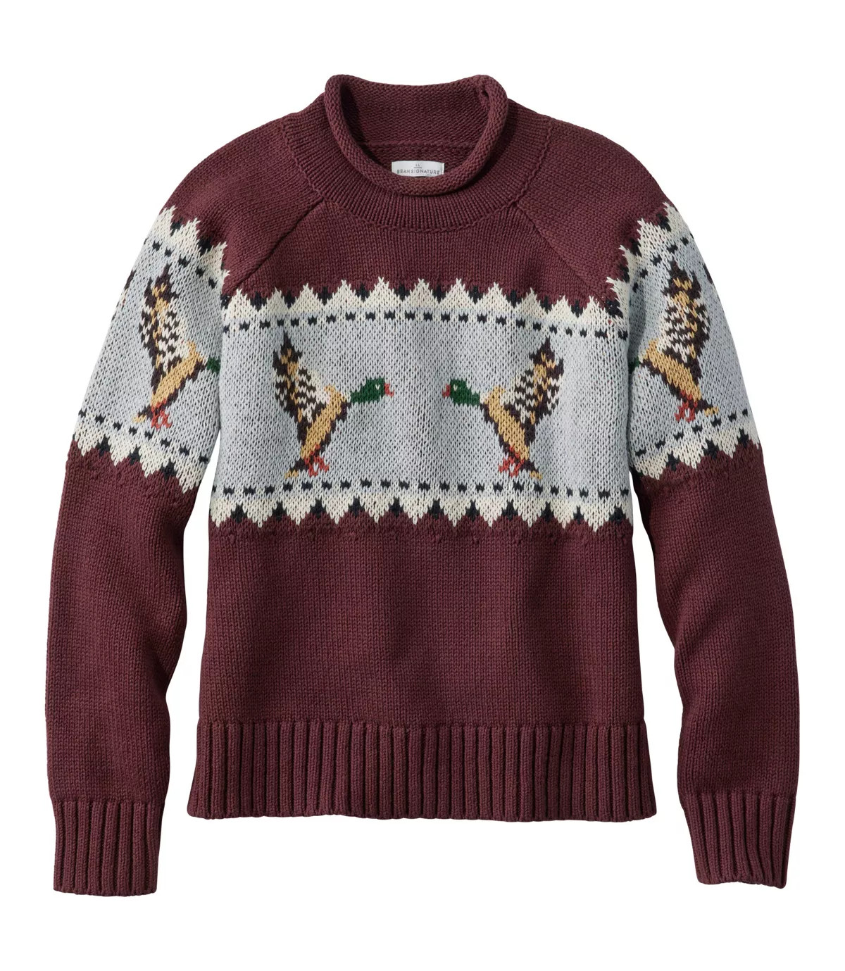 Women's Signature Original Cotton Sweater, Rollneck Novelty | L.L. Bean