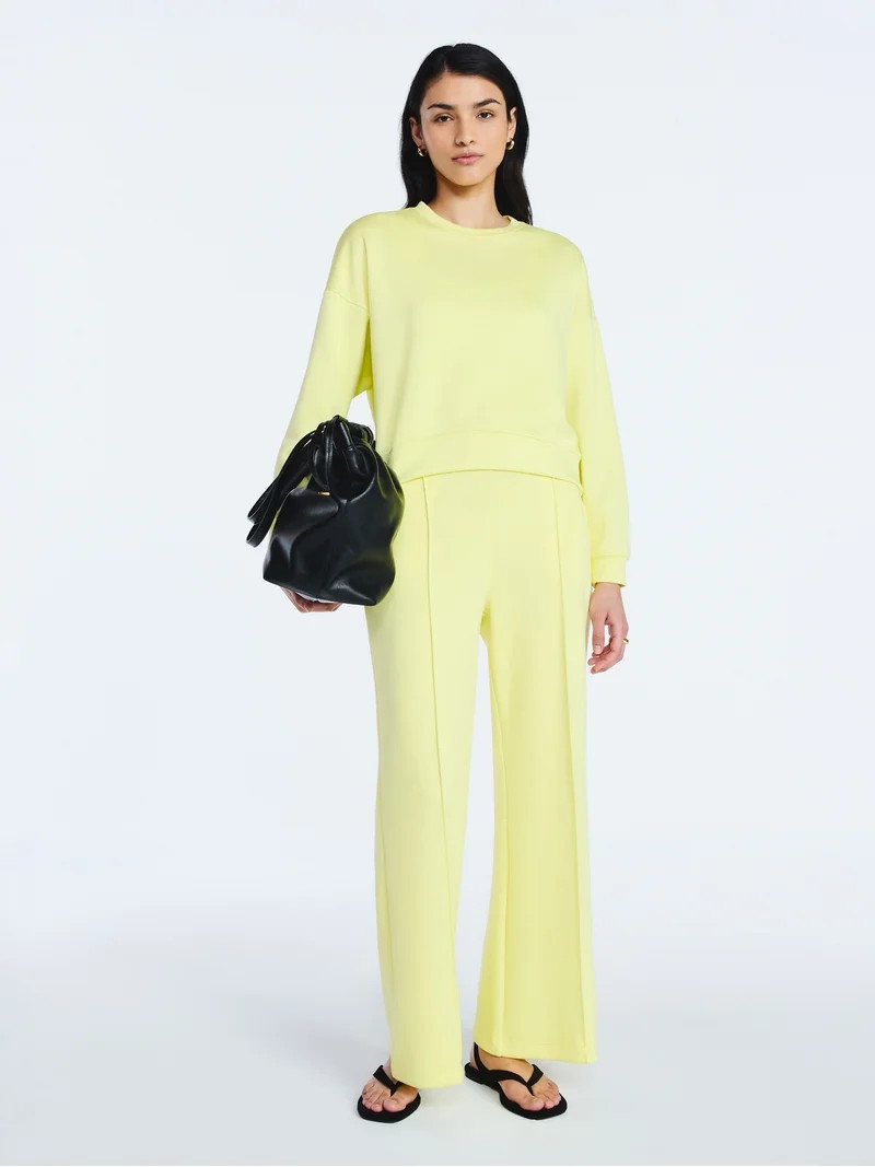 Scoop Women's and Women's Plus New Scubaknit Seamed Sweatpants, Regular and Short Lengths, Sizes ... | Walmart (US)