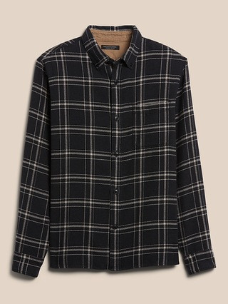 Organic Cotton Flannel Shirt Jacket | Banana Republic (US)