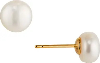Freshwater Button Pearl Stud Earrings | Nordstrom