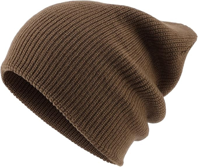 Connectyle Classic Men's Warm Winter Hats Acrylic Knit Cuff Beanie Cap Daily Beanie Hat | Amazon (US)