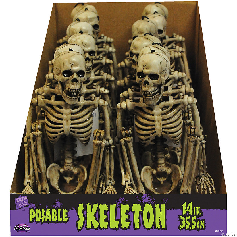 14" Poseable Skeleton Decoration - 1 Pc. | Oriental Trading Company