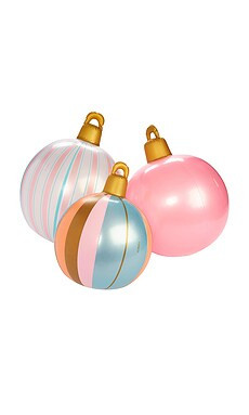 FUNBOY 3 Pack Pink Stripe Light Up Inflatable Ornaments from Revolve.com | Revolve Clothing (Global)