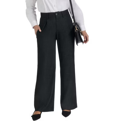 Jessica London Slubbed Denim Trouser - 26 W, Black | Target