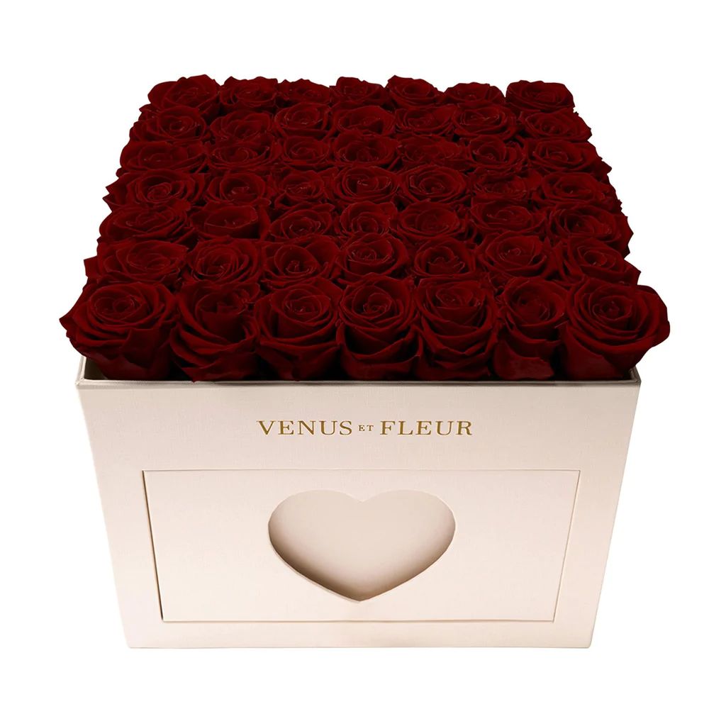 Large Square Treasure Box Rose Arrangement - Venus et Fleur | Venus ET Fleur