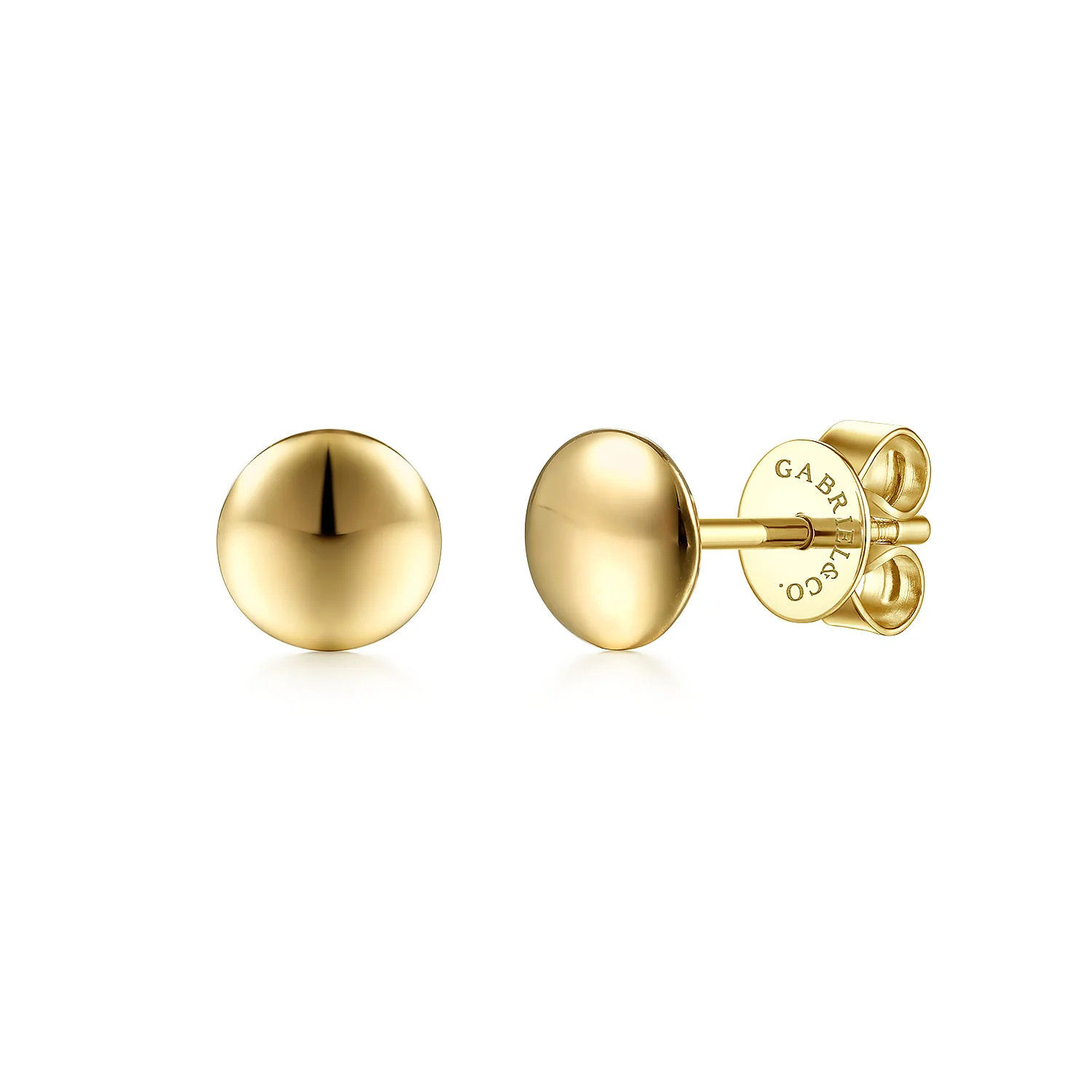 Polished Round Stud Earring | J. Brooks Jewelers