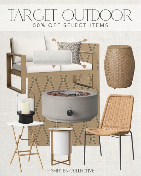 Target currently is running a 50% off sale on select outdoor items!!! A lot of outdoor items I’m loving included in this sale including this outdoor rug, outdoor fire pit, patio chairs, bistro table, planters, outdoor side table, outdoor area rug, outdoor throw pillows, outdoor couch, outdoor lantern and more!!!

Outdoor patio, patio furniture, target sale, target sales, target deals, target home decor, outdoor decor, target outdoor decor, outdoor area rug, target home, area rug, patio decor 

#LTKSaleAlert #LTKHome #LTKSummerSales