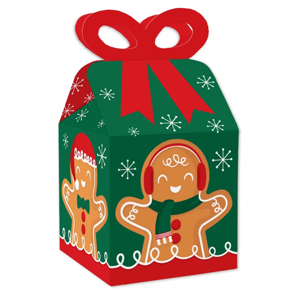 Big Dot of Happiness Gingerbread Christmas - Square Favor Gift Boxes - Gingerbread Man Holiday Pa... | Target