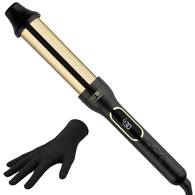Hot Tools Pro Artist 24K Gold 2 in 1 Curling Wand, 1-1 ½” | Multiple Styles with One Tool | Amazon (US)