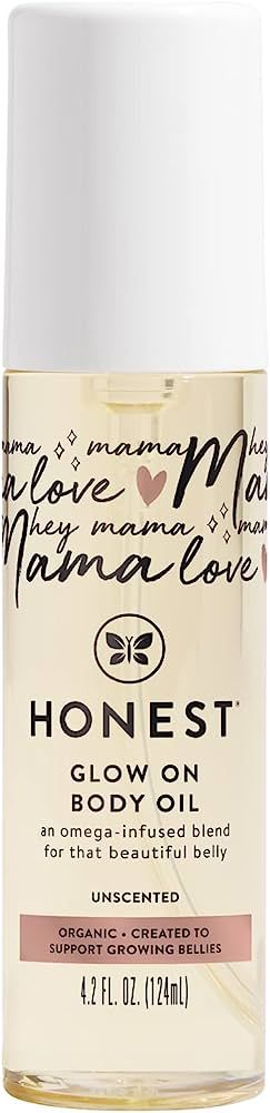 The Honest Company Honest Mama Glow On Body + Belly Oil | Organic, Plant-Based, Hypoallergenic, O... | Amazon (US)