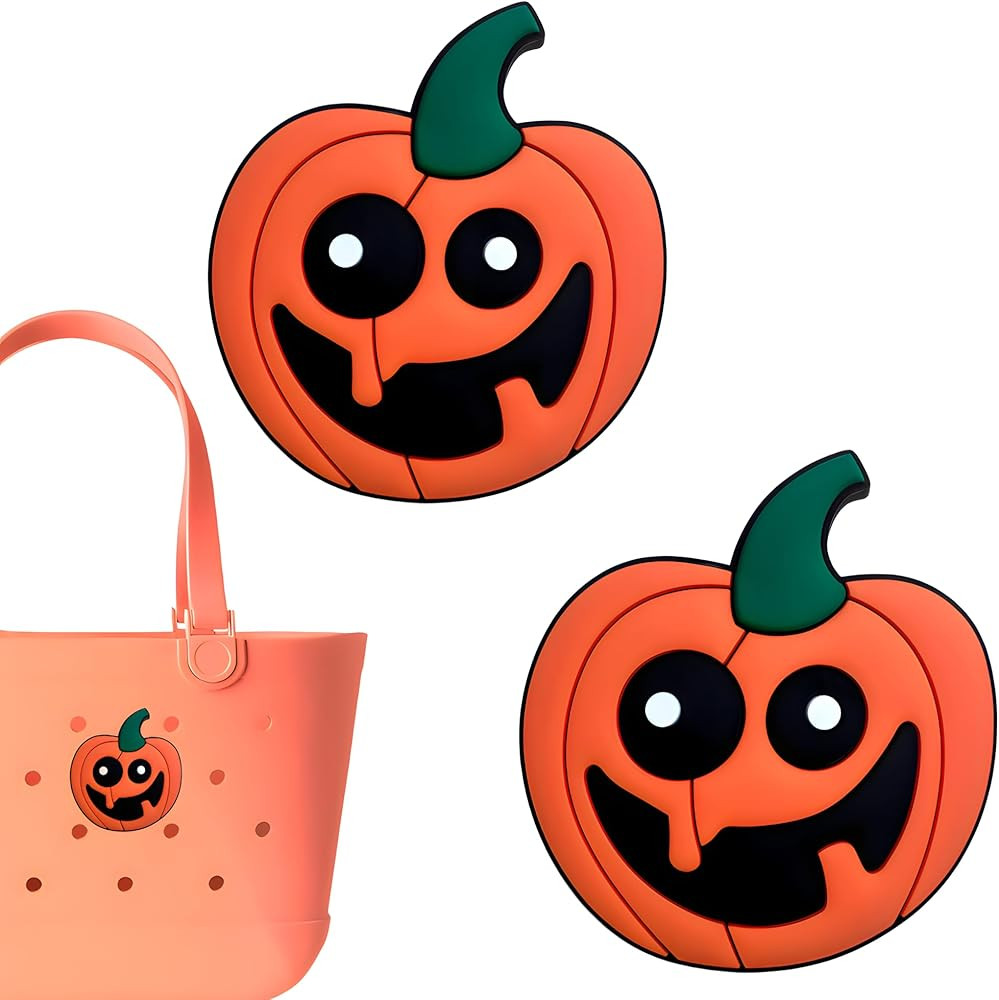 Premium Halloween Pumpkin Charms for Bogg Bag, Halloween-Themed, Compatible with Simply Southern ... | Amazon (US)