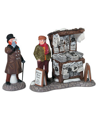 Department 56 Dickens' Village  Set of 2 London Newspaper Stand Collectible Figurine - Macy's | Macy's