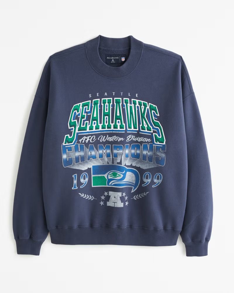 Seattle Seahawks Graphic Crew Sweatshirt | Abercrombie & Fitch (US)