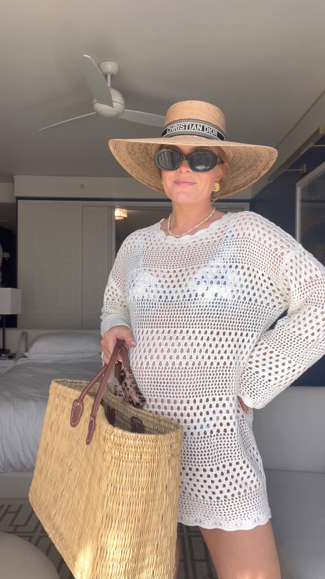 Todays beach outfit🏝️👙 if you loved the blue cover up from yesterday but didn’t love the price, this one is similar and alot cheaper!  I sized up to a medium so it would be oversized!

#LTKTravel #LTKBump #LTKWatchNow