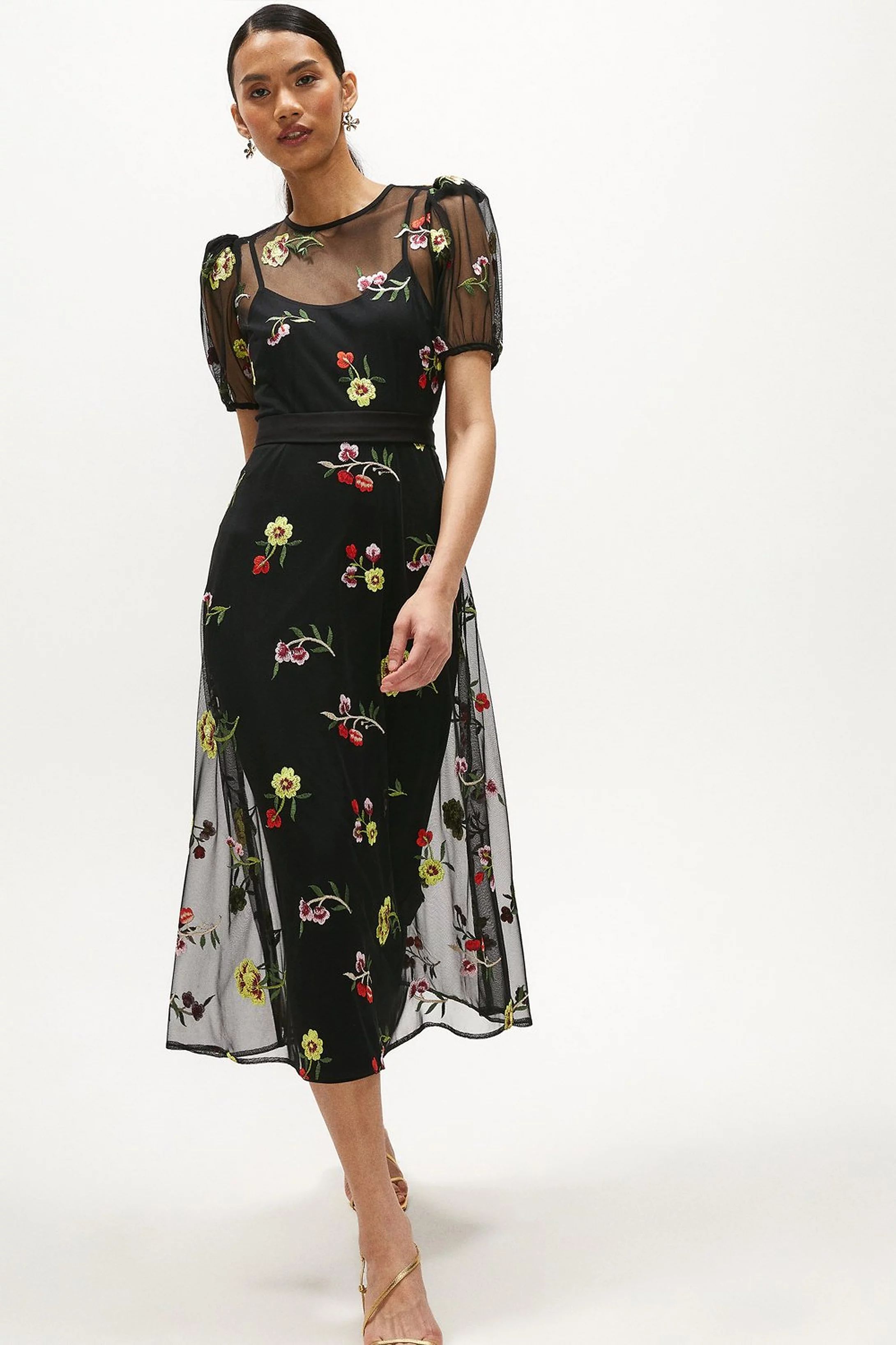 Floral Embroidered Midi Dress | Coast (UK)