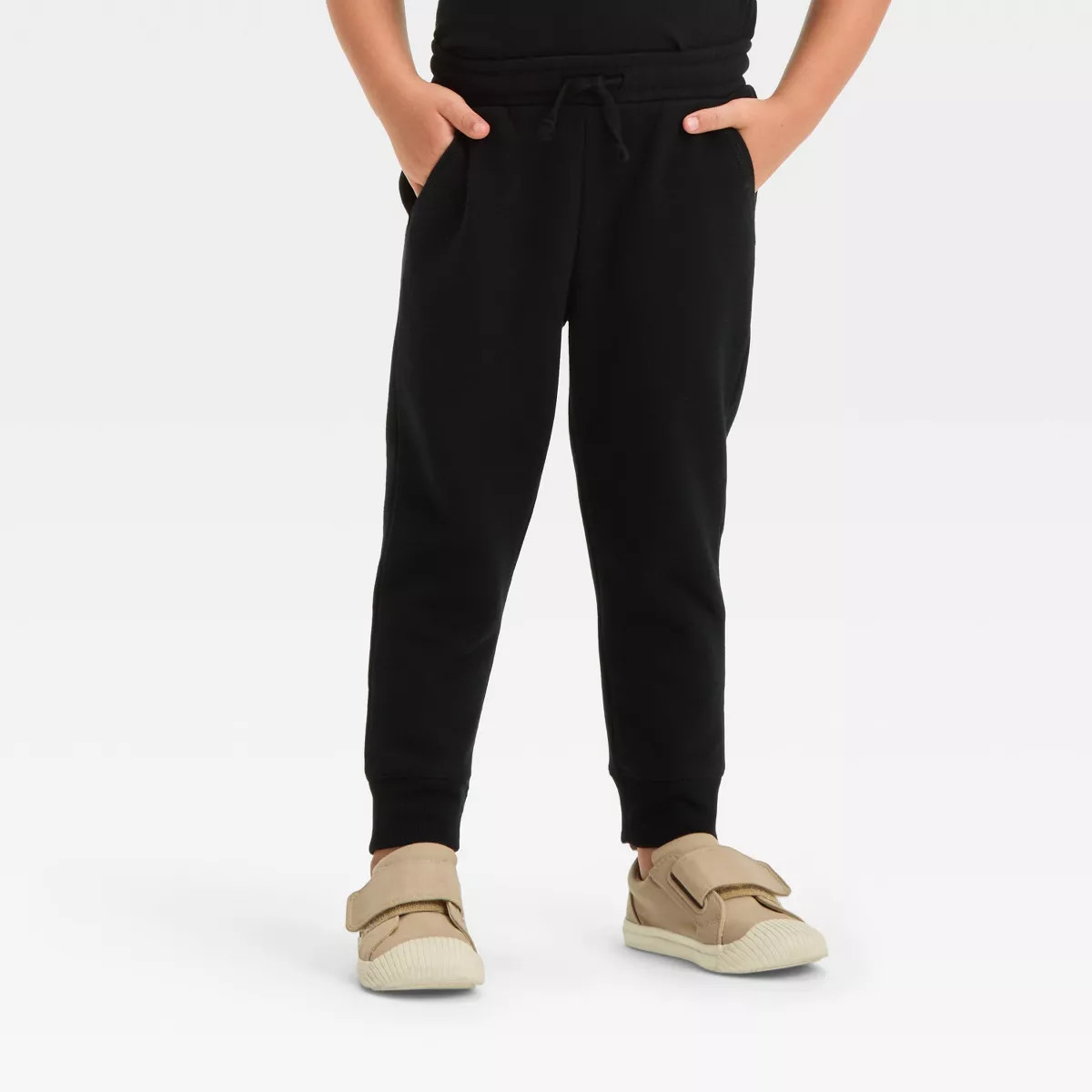 Toddler Boys' Fleece Pull-On Jogger Pants - Cat & Jack™ Black 2T | Target