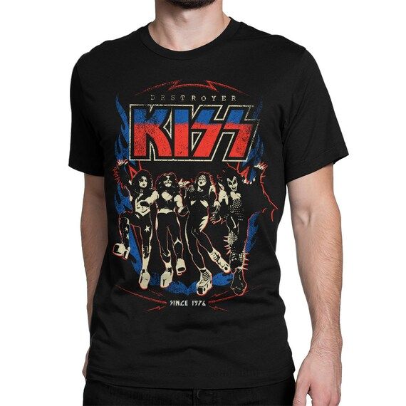 Kiss Destroyer Vintage T-Shirt, Rock Heavy Metal Shirt, Men's Women's Sizes | Etsy (US)