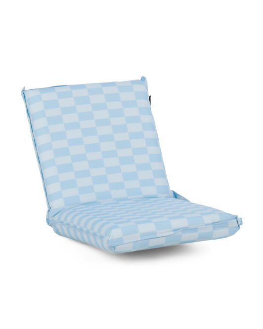 Outdoor Checkered Folding Beach Chair | TJ Maxx