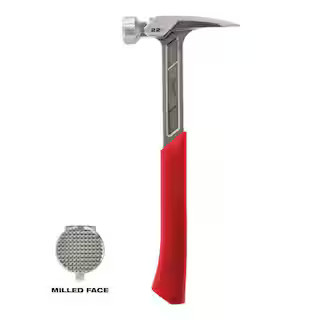 22 oz. Milled Face Framing Hammer | The Home Depot