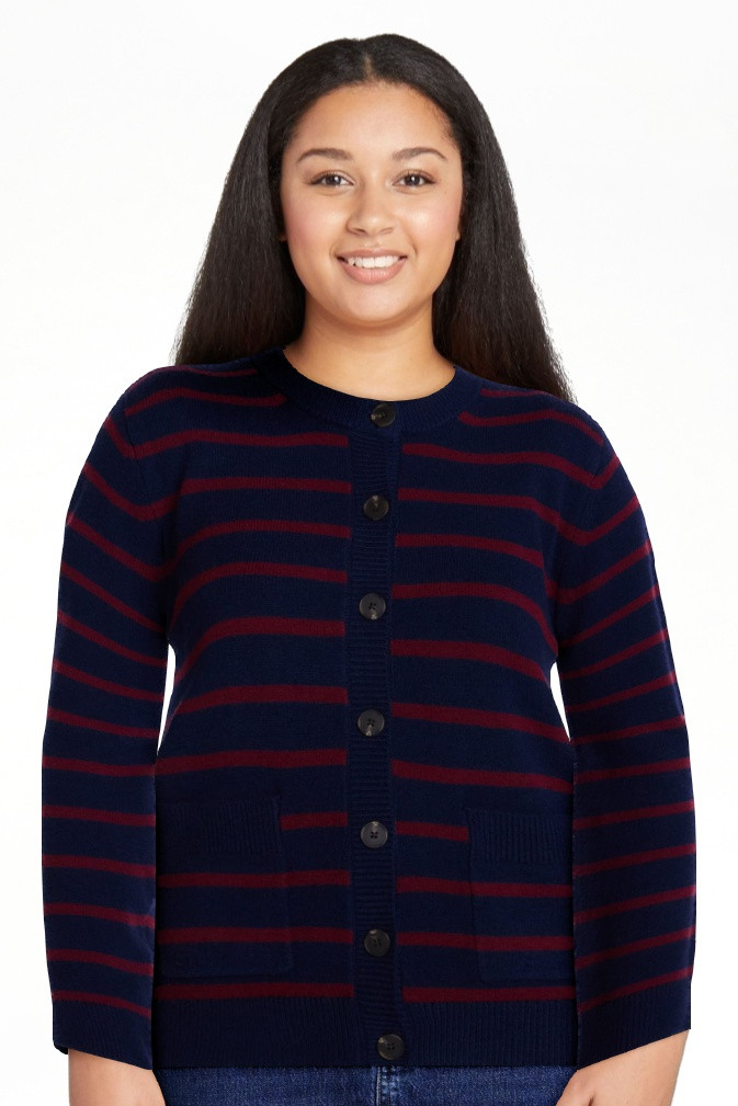 Scenario Women's Crewneck Cardigan with Patch Pockets, Lightweight, Sizes XS-XXXL | Walmart (US)
